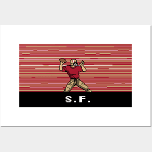 8-Bit Quarterback - San Francisco Posters and Art